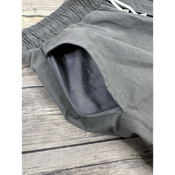 Jimmy Stuart Australia Bahamas Linen Cotton Shorts Mens Size L Gray Pockets - Picture 5 of 13